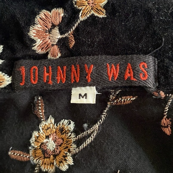 Black velvet Johnny Was coat - Picture 5 of 9